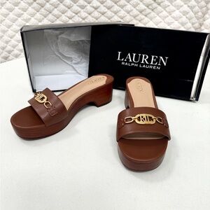 Lauren Ralph Lauren Women's Roxanne Nappa Leather Sandals